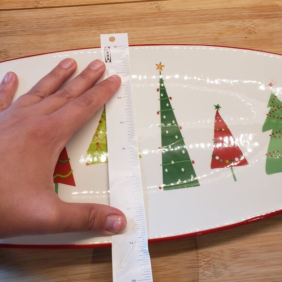 Christmas Tree Oval Serving Plate - Picture 3 of 6